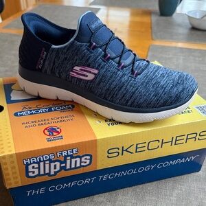 Skechers Blue and Pink Athletic Shoes